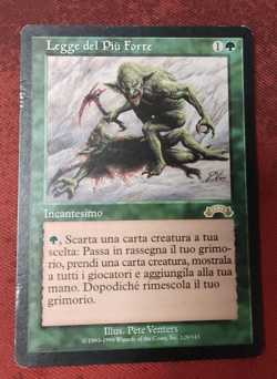 MTG SURVIVAL OF THE FITTEST PLAYED - LEGGE DEL PIu FORTE - EX - MAGIC - Image 1