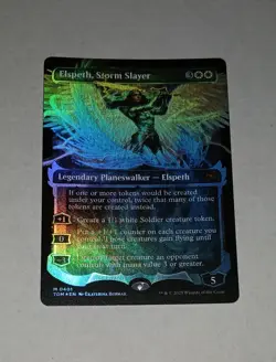 MTG TARKIR DRAGONSTORM LA DRACOTESTA EXTRA MINT FOIL BORDLESS ELSPHET - Image 1