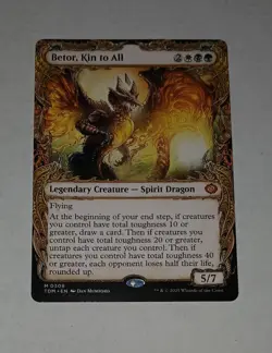 MTG TARKIR DRAGONSTORM LA DRACOTESTA EXTRA MINT FOIL BORDLESS ELSPHET - Image 4
