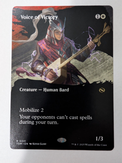 MTG Voice of Victory 331 Borderless Regular Tarkir: Dragonstorm TDM - Image 1