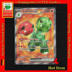 Scovillain -ex - Pokemon Karte TCG 216/191 Ultra Rare Sturmische Funken /E10 - Image 1