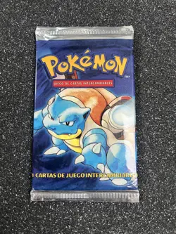 Pokemon BASE SET BOOSTER PACK - SPANISH - FACTORY SEALED - Blastoise WOTC - Image 1