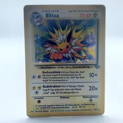 Pokemon TCG Karte -Blitza 4/64 DE Holo Rare Dschungel 1999 Poor - Image 1