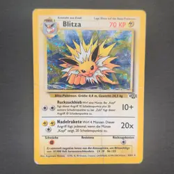 Pokemon TCG Karte -Blitza 4/64 DE Holo Rare Dschungel 1999 Poor - Image 2