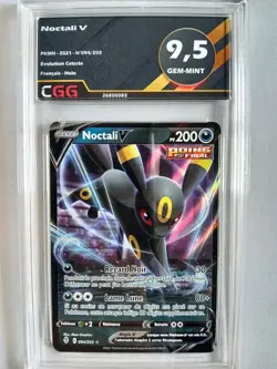 Carte Pokemon Francais Noctali V (EVS 094) Evolution Celeste CGG 9,5 26800085 - Image 1