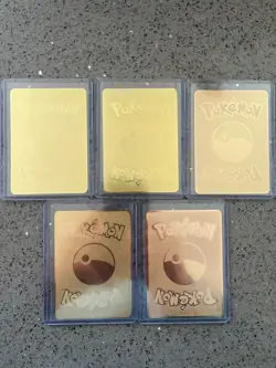 5 x Pokemon Gold Metal Card – Collectible Gift Cards – All Charizard. NM/Better - Image 2