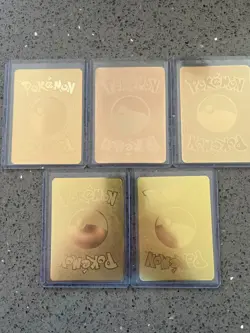 5 x Pokemon Gold Metal Card – Collectible Gift Cards – All Charizard. NM/Better - Image 3