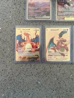 5 x Pokemon Gold Metal Card – Collectible Gift Cards – All Charizard. NM/Better - Image 5