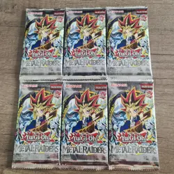6 X YuGiOh Metal Raiders : Sealed Booster Pack : 25th Anniversary Reprint 4012927166635 - Image 1
