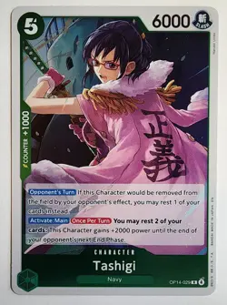 Tashigi Foil - #OP14-029 - The Azure Sea's Seven - One Piece - US SELLER - Image 1