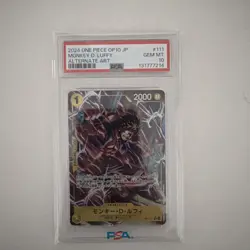Monkey D. Luffy OP10-111 One Piece Royal Blood (Alt Art) JPN PSA 10 Gem Mint - Image 1