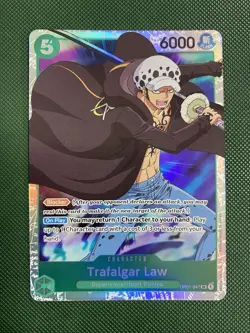 PRE ERRATA (BETA) Trafalgar Law OP01-047 SR - One Piece TCG Card Game - Image 1