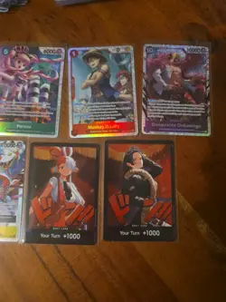 15x mixed english one piece Super Rare SR and regular don cards assorted sets - Image 5