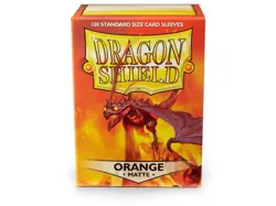 Dragon Shield Standard Size Card matte Sleeves Orange Magic Pokemon 100ct box - Image 1