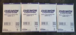 Digimon Card Game Store Tournament Kit 2026 Vol. 1 x4 Sealed Kits - Image 1