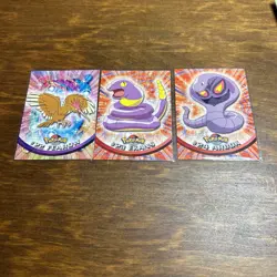 1999 Topps Pokemon Cards Lot Of 3 Blue Logo Non-Holo - Image 1