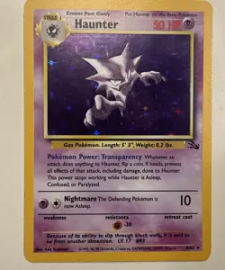 Pokemon Cards - Holo Haunter 6/62 - Fossil Set - Near Mint Vintage TCG Card - Image 1