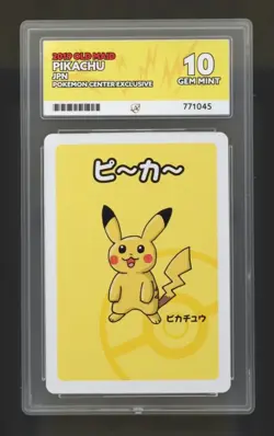 Pokemon Centre Exclusive Old Maid Pikachu 2019 Japanese Card Ace Grading 10 - Image 1