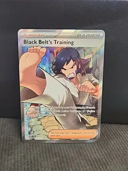Black Belt's Training 255/217 ASC Holo Full Art Rare Pokemon TCG Card - Image 1