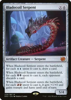 MTG Bladecoil Serpent ** The Brothers' War ** English - Image 1