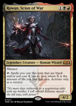 MTG Rowan, Scion of War ** Wilds of Eldraine ** English - Image 1