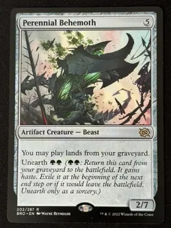 1x MTG Perennial Behemoth - The Brothers' War (BRO) #202 - Magic the Gathering - Image 1