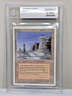 Magic MTG 1994 Revised Plateau BGS Authentic Altered Verified Dual Land CCG - Image 1