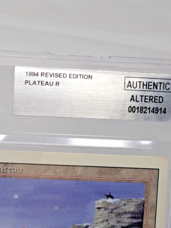 Magic MTG 1994 Revised Plateau BGS Authentic Altered Verified Dual Land CCG - Image 4