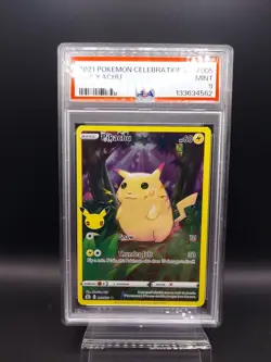 2021 POKEMON CELEBRATIONS #005 FULL ART/PIKACHU PSA 9 - Image 3