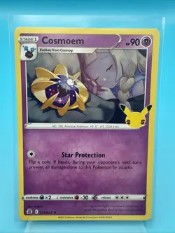 COSMOEM 014/025 25TH CELEBRATIONS POKEMON (HOLO RARE, NM) - Image 1