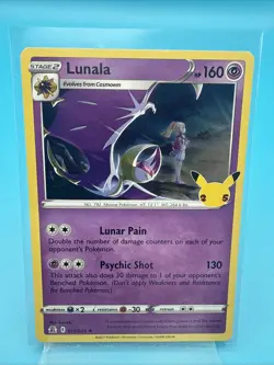 Lunala 015/025 - Celebrations 25th Anniversary - LP Holo Rare - Pokemon TCG - Image 1