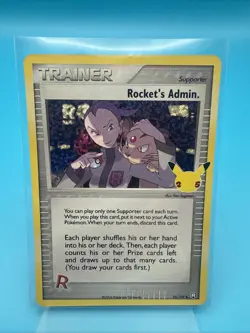 Rocket's Admin - 86/109 - Holo Rare NM Pokemon Celebrations. - Image 1