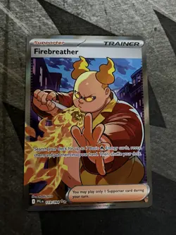 Fire Breather 119/94 Full Art Trainer Holo Me02: Phantasmal Flames Pokemon TCG - Image 1