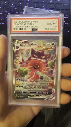 Pokemon Gengar VMAX Fusion Strike Secret Rare Full Alt Art #271 PSA 10 Gem Mint - Image 2