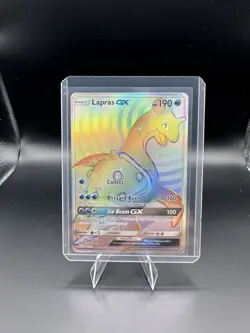 Lapras GX 151/149 Rainbow Secret Rare Pokemon Sun & Moon Base 2017 - Image 1