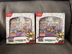 LOT OF 2 - Alakazam Ex Collection Boxes Scarlet & Violet 151 Pokemon 2023 Sealed - Image 1