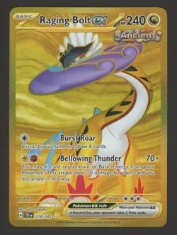 RAGING BOLT EX Temporal Forces Hyper Rare #218 NM+ Pokemon [Nos] - Image 1