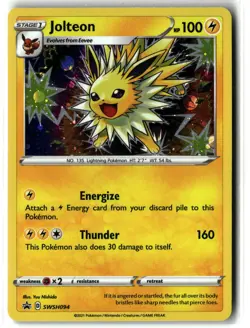 Jolteon ⭐ SWSH094 Holo Promo SWSH Black Star 2019 Pokemon NM - Image 1