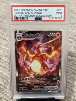 2022 Pokemon SWSH BSP FA/ Charizard VMAX Ultra Premium Collection #261 PSA 9 - Image 1