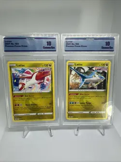 Latias 193/264 & Latios 194/264 Pokemon Set-2021 Fusion Strike- GRADED CCG 10 - Image 1