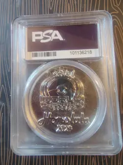 Pokemon Pikachu Snorkeling Coin 2024 Honolulu World Championships PSA 9 - Image 3