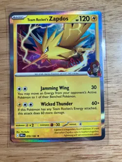 Team Rocket's Zapdos 070/182 - Sv10: Destined Rivals Holo - Pokemon TCG 2025 - Image 1