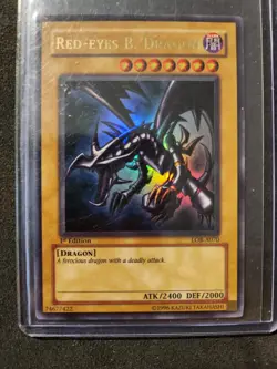 Yu-Gi-Oh! Red-Eyes B. Dragon LOB-A070 AUS 1st Edition Exactly as Seen - Image 1