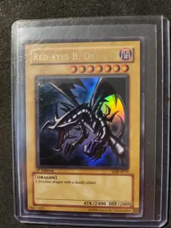 Yu-Gi-Oh! Red-Eyes B. Dragon LOB-A070 AUS 1st Edition Exactly as Seen - Image 2