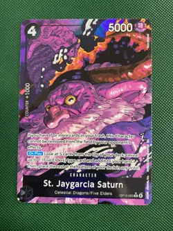 St. Jaygarcia Saturn (Alt. Art) OP13-083 Carrying On His Will One Piece TCG Card - Image 1