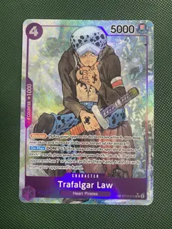 One Piece Card Game TCG - Trafalgar Law (ST10-010) OP07 Treasure Rare Card - Image 1