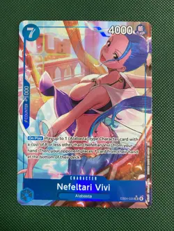 One Piece EB04-025 Nefeltari Vivi Alt Art OP14 The Azure Sea’s Seven NM In Hand! - Image 1