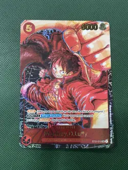 One Piece TCG Card Monkey D.Luffy ST01-012 OP05 1st Anniversary English - Image 1