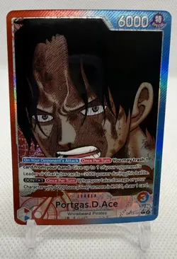 One Piece Near Mint Portgas.D.Ace (Alternate Art) OP13-002 Carrying On His Will - Image 1