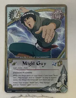 Naruto Shippuden CCG - Card Game Might Guy PR 039 - PROMO FOIL- Shonen Jump EUC - Image 1